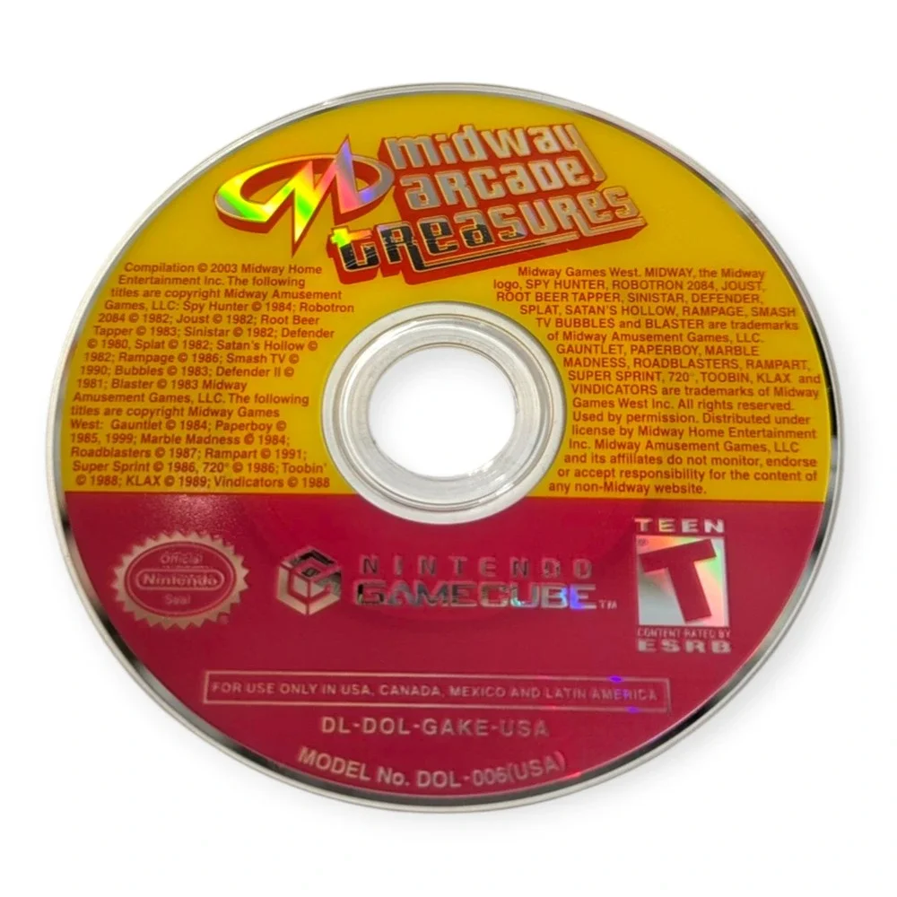 Midway Arcade Treasures Nintendo GameCube CIB 20 Classic Games 2003